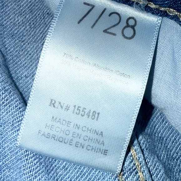 Simple Society Bandana Patchwork Jeans Women's 7/28 High Rise Distressed - Picture 11 of 14